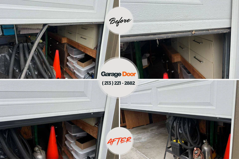 Before and after: garage door company Blountstown, FL